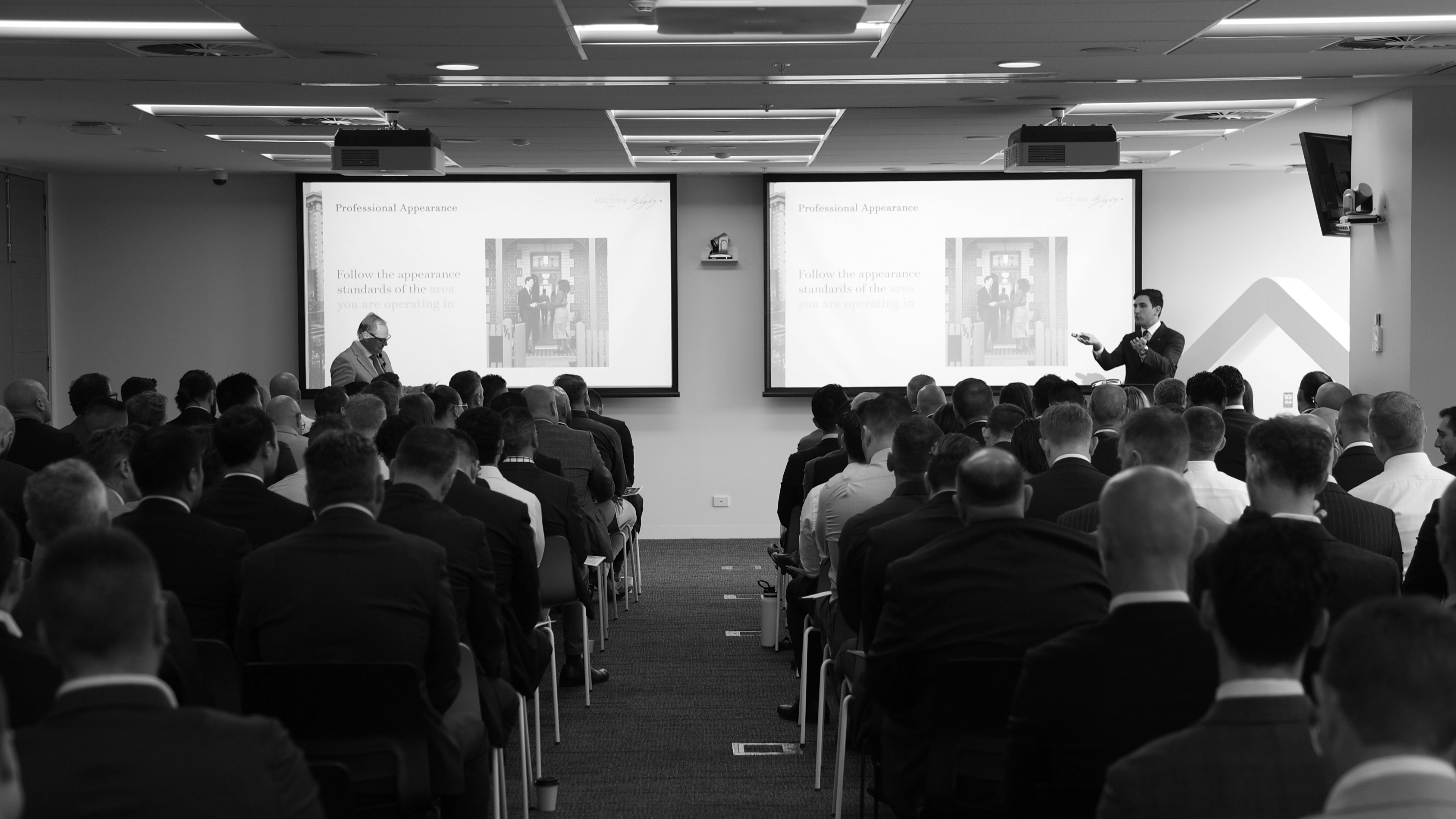 Auction training session with a Melbourne agency team